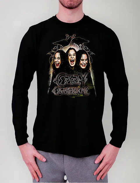 Polera Manga Larga Ozzy Osbourne - Ver 14 - Vale Gamess