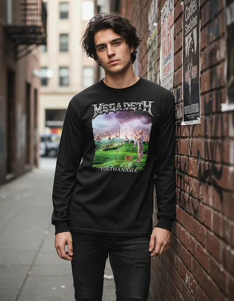 Polera Manga Larga Megadeth - Youthanasia