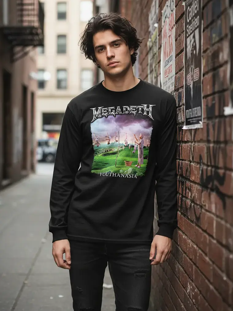 Polera Manga Larga Megadeth - Youthanasia 1
