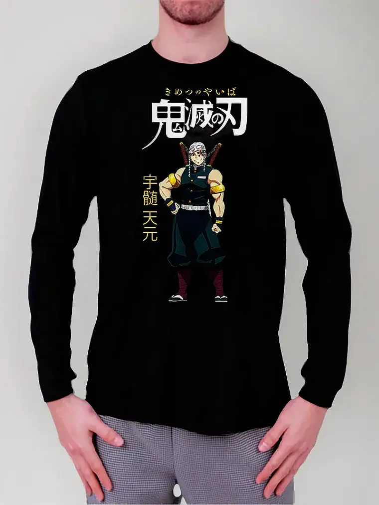 Polera Manga Larga Kimetsu No Yaiba: Demon Slayer - Uzui 1