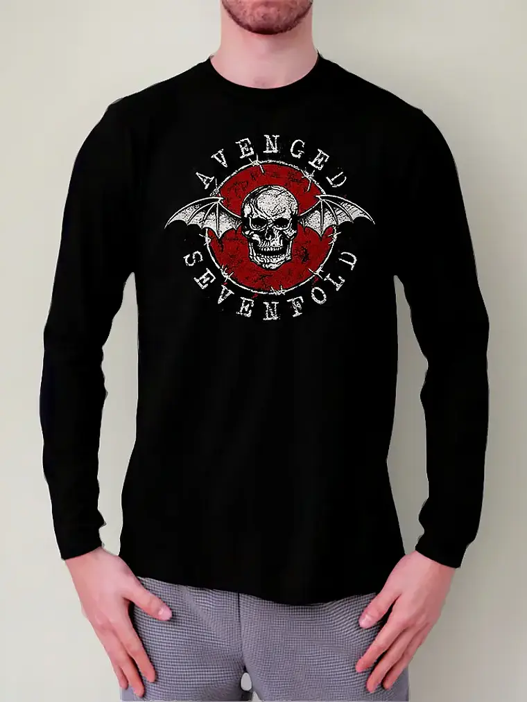 Polera Manga Larga Avenged Sevenfold - Logo - Ver 01 1