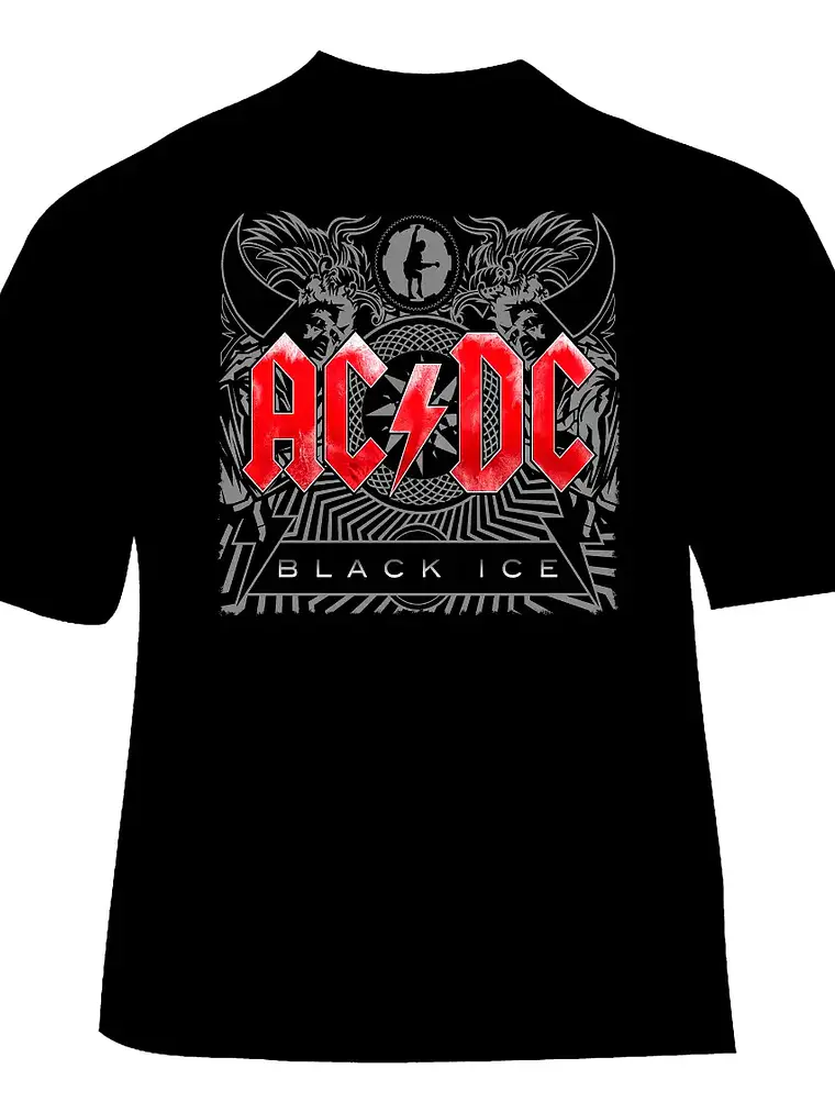 Polera Ac/dc - Ver 08 - Black Ice 1