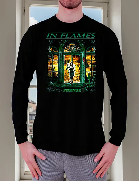 Polera Manga Larga In Flames - Ver 03 - Whoracle