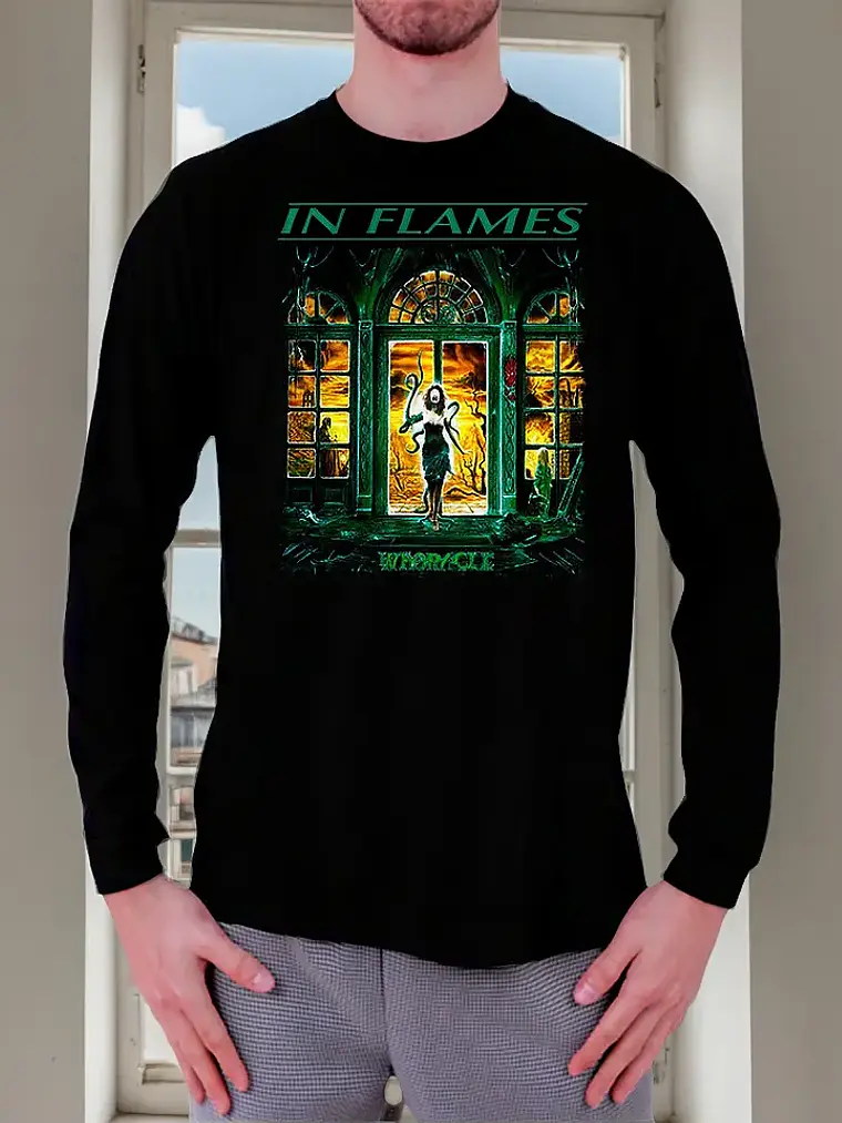 Polera Manga Larga In Flames - Ver 03 - Whoracle 1