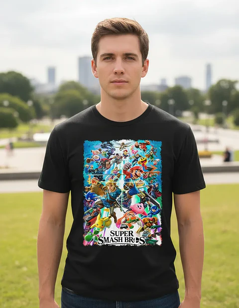 Polera Super Smash Bros - Ver 01 - Vale Gamess