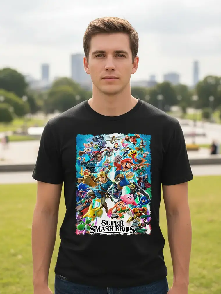 Polera Super Smash Bros - Ver 01 - Vale Gamess 1