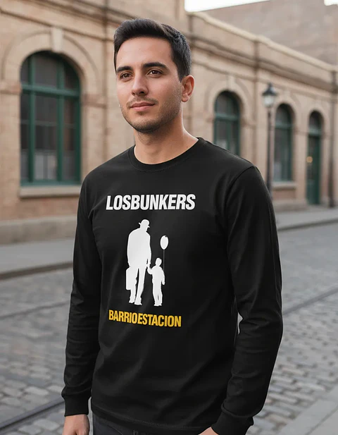 Polera Manga Larga Los Bunkers - Ver 05 - Barrio Estacion