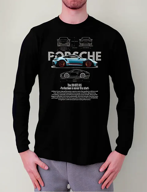 Polera Manga Larga Porsche Gt3 Rs - Ver 01 - Vale Gamess