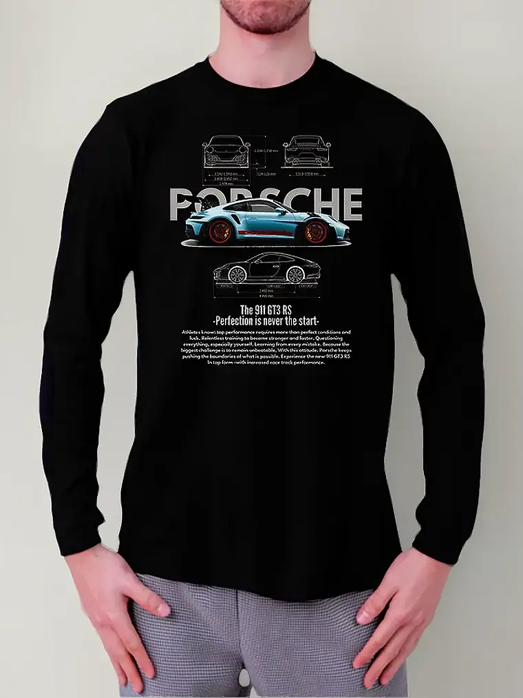 Polera Manga Larga Porsche Gt3 Rs - Ver 01 - Vale Gamess 1