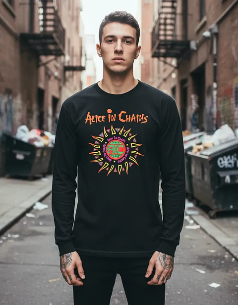 Polera Manga Larga Alice In Chains - Ver 09 - Logo