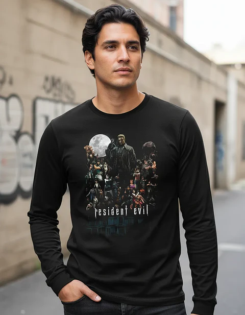 Polera Manga Larga Resident Evil - Ver 05 - Resident Evil