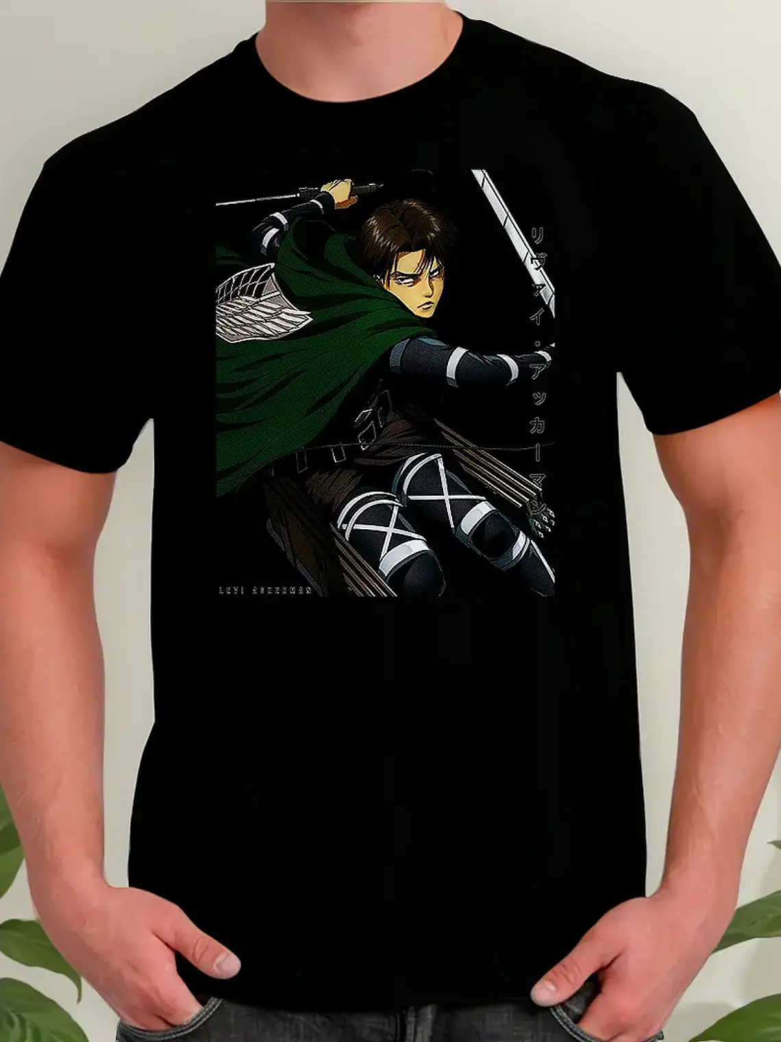 Polera Shingeki No Kyojin Levi Ackerman - Ataque De Titanes 1