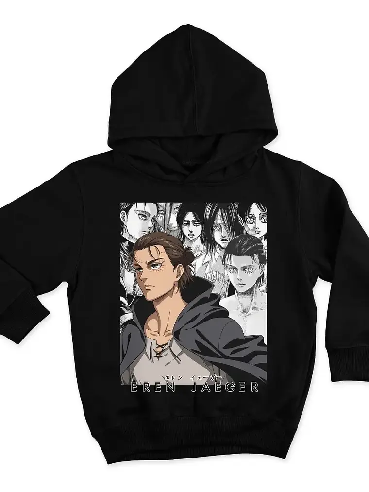 Poleron Shingeki No Kyojin Eren Jaeger - Ataque De Titanes - Vale Gamess 1