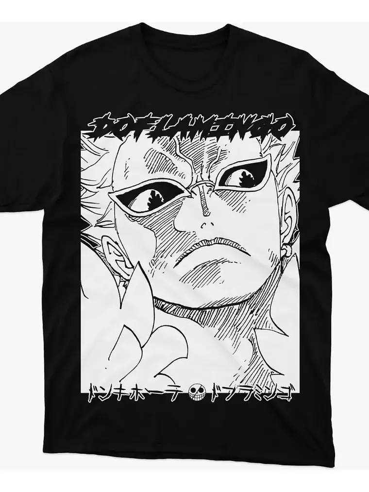 Polera Anime One Piece - Donquixote Doflamingo - Vale Gamess 1