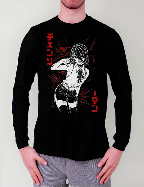 Polera Manga Larga Chainsaw Man - Reze - Vale Gamess