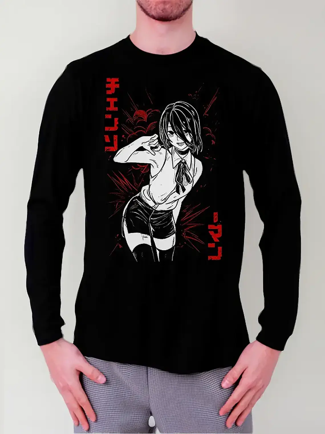 Polera Manga Larga Chainsaw Man - Reze - Vale Gamess 1