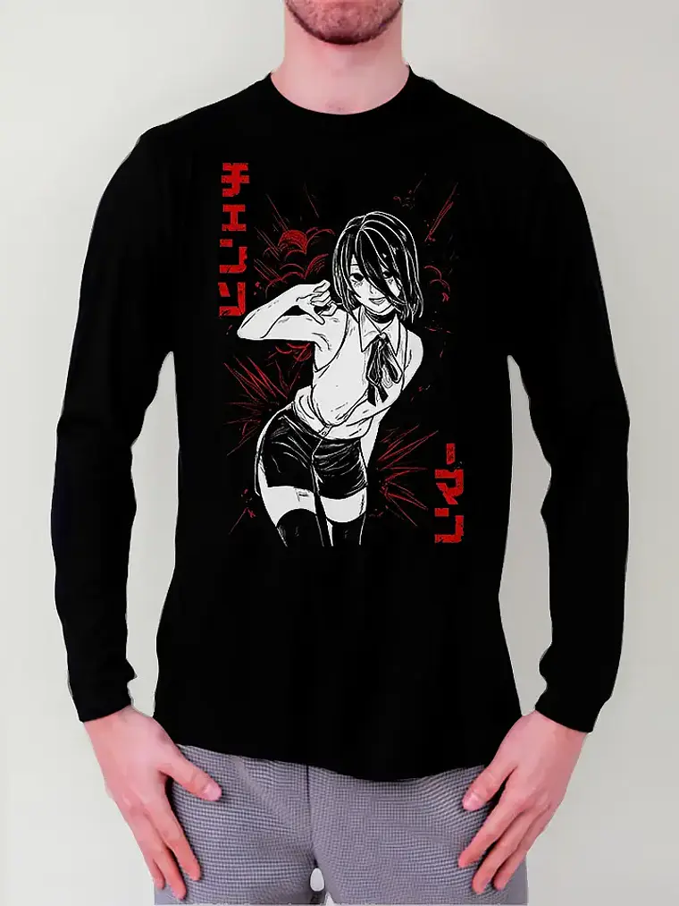Polera Manga Larga Chainsaw Man - Reze - Vale Gamess 1