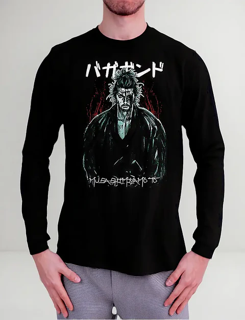 Polera Manga Larga Vagabond - Miyamoto Musashi