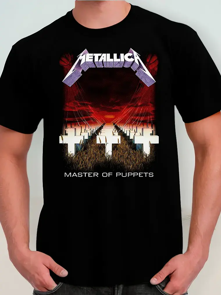 Polera Metallica - Ver 38 - Master Of Puppets 1