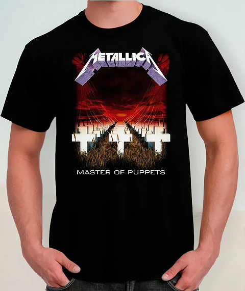 Polera Manga Larga Metallica - Ver 37 - Calavera