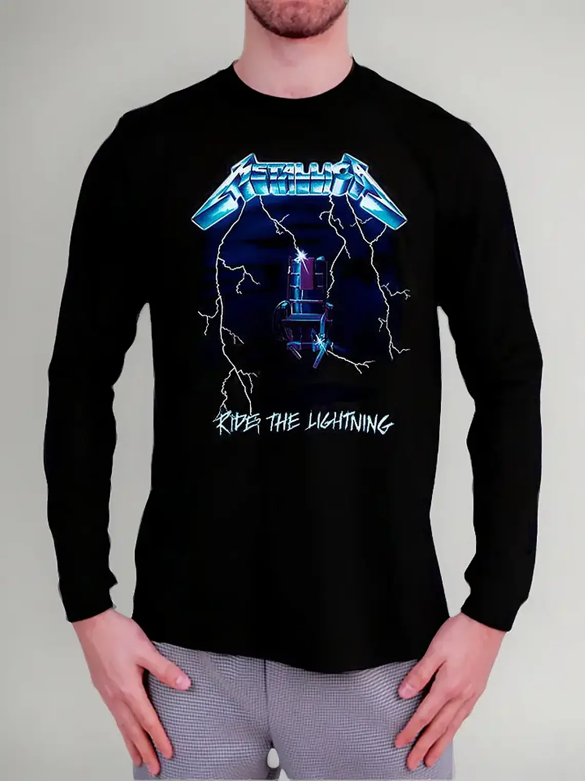 Polera Manga Larga Metallica - Ver 43 - Ride The Lightning 1