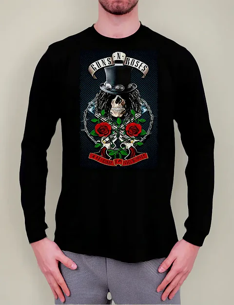 Polera Manga Larga Guns N' Roses - Ver 13 - Welcome To The J