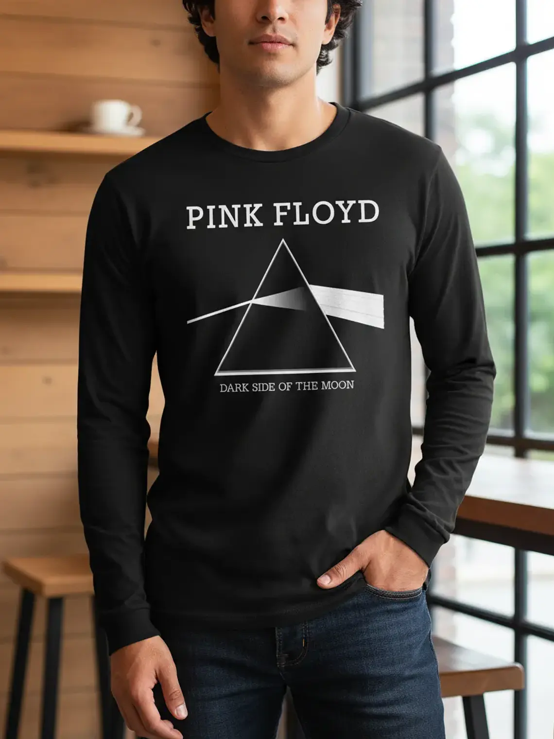 Polera Manga Larga Pink Floyd - Ver 07 - The Dark Side Of Th 1