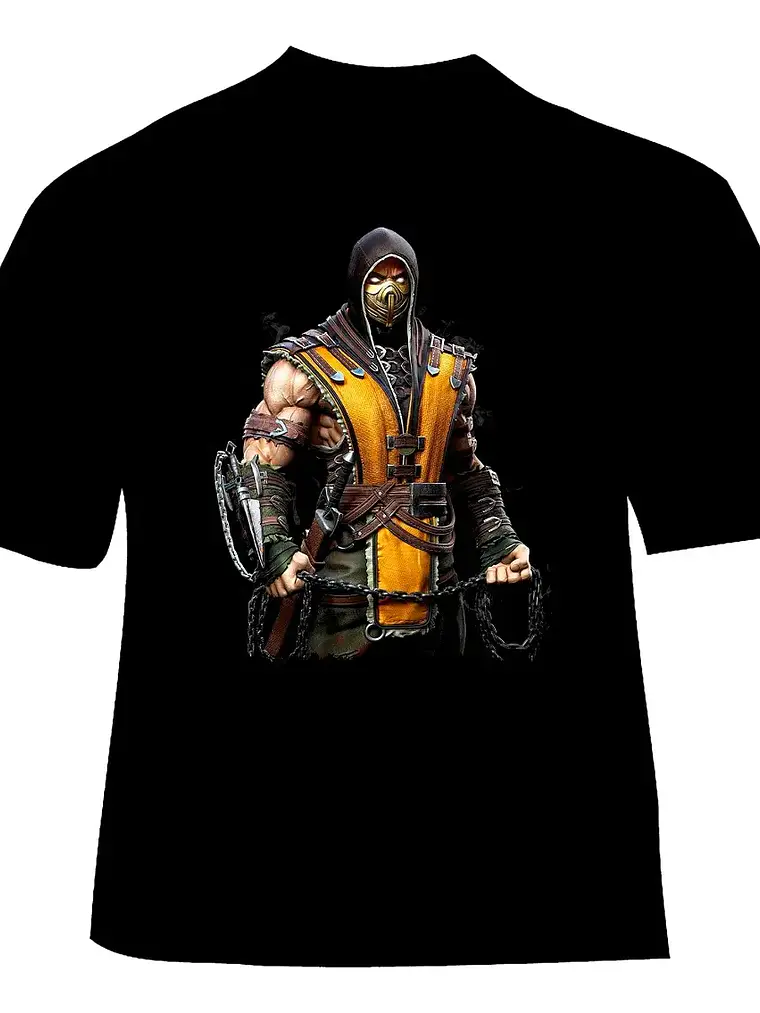 Polera Mortal Kombat - Ver 03 - Scorpion 1