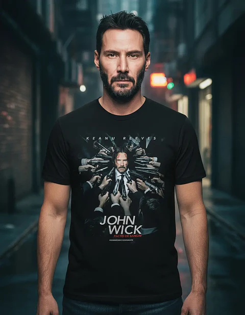 Polera John Wick - Ver 01 - Peliculas - Vale Gamess