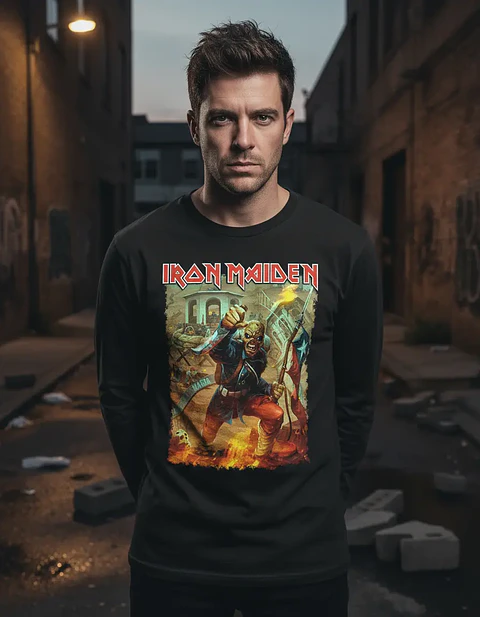 Polera Manga Larga Iron Maiden - Ver 69 - Chile