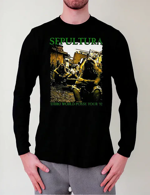 Polera Manga Larga Sepultura - Ver 22 - Third World Posse To