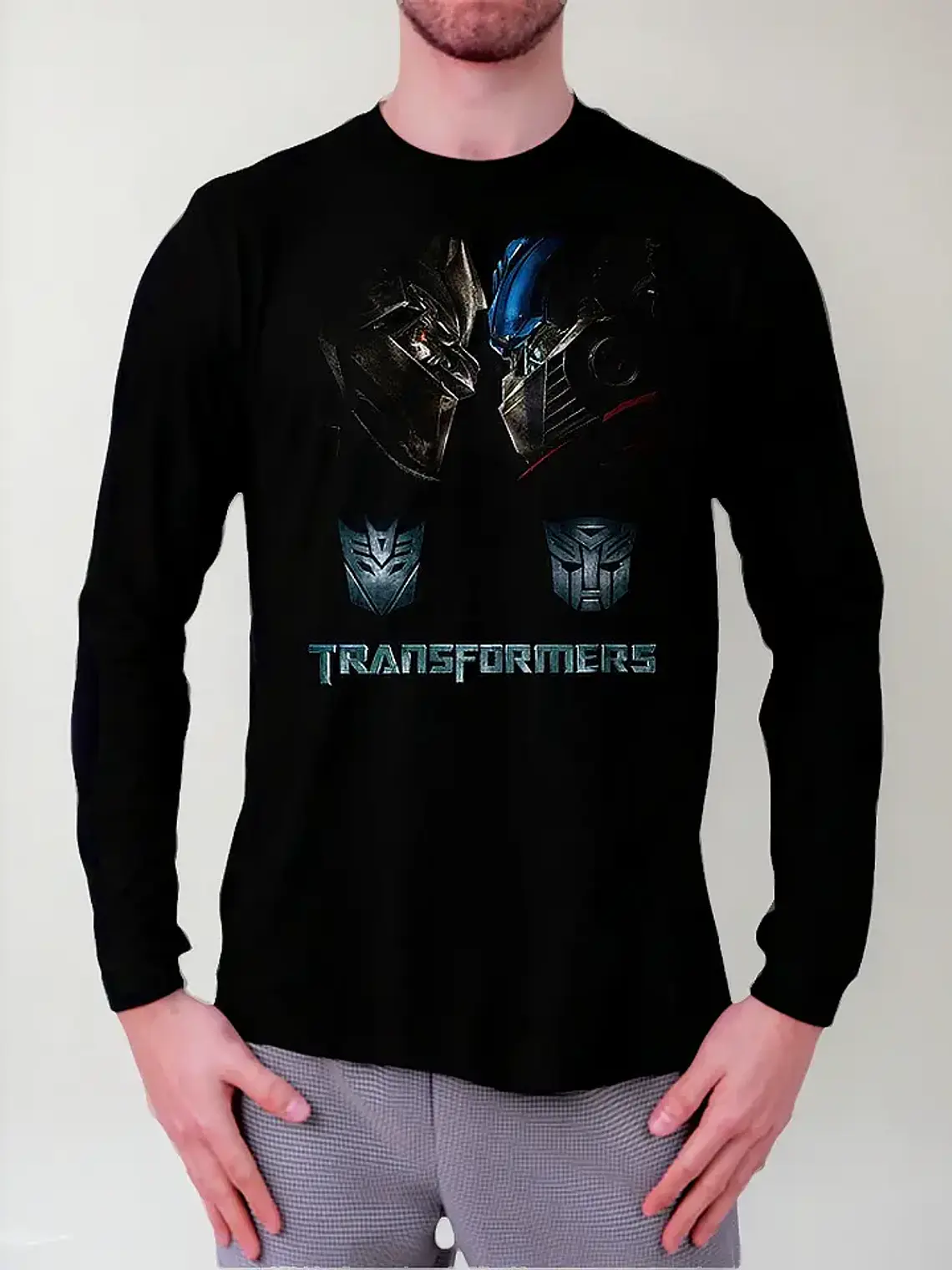 Polera Manga Larga Transformers - Ver 04 - Vale Gamess 1
