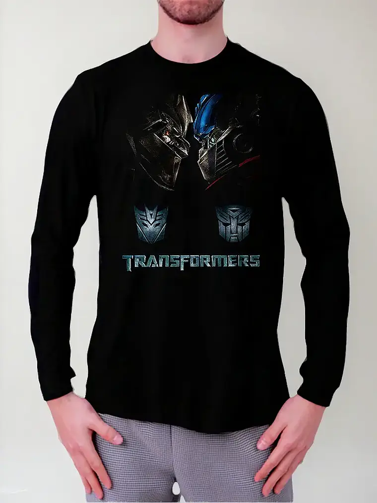 Polera Manga Larga Transformers - Ver 04 - Vale Gamess 1