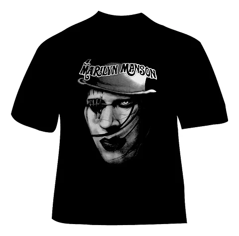 Polera Marilyn Manson - Ver 01 - Vale Gamess