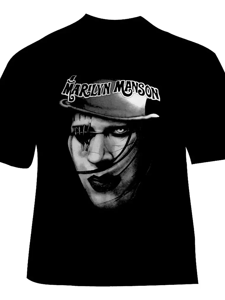 Polera Marilyn Manson - Ver 01 - Vale Gamess 1