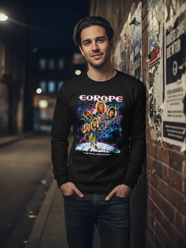 Polera Manga Larga Europe - Ver 02 - The Final Countdown 1