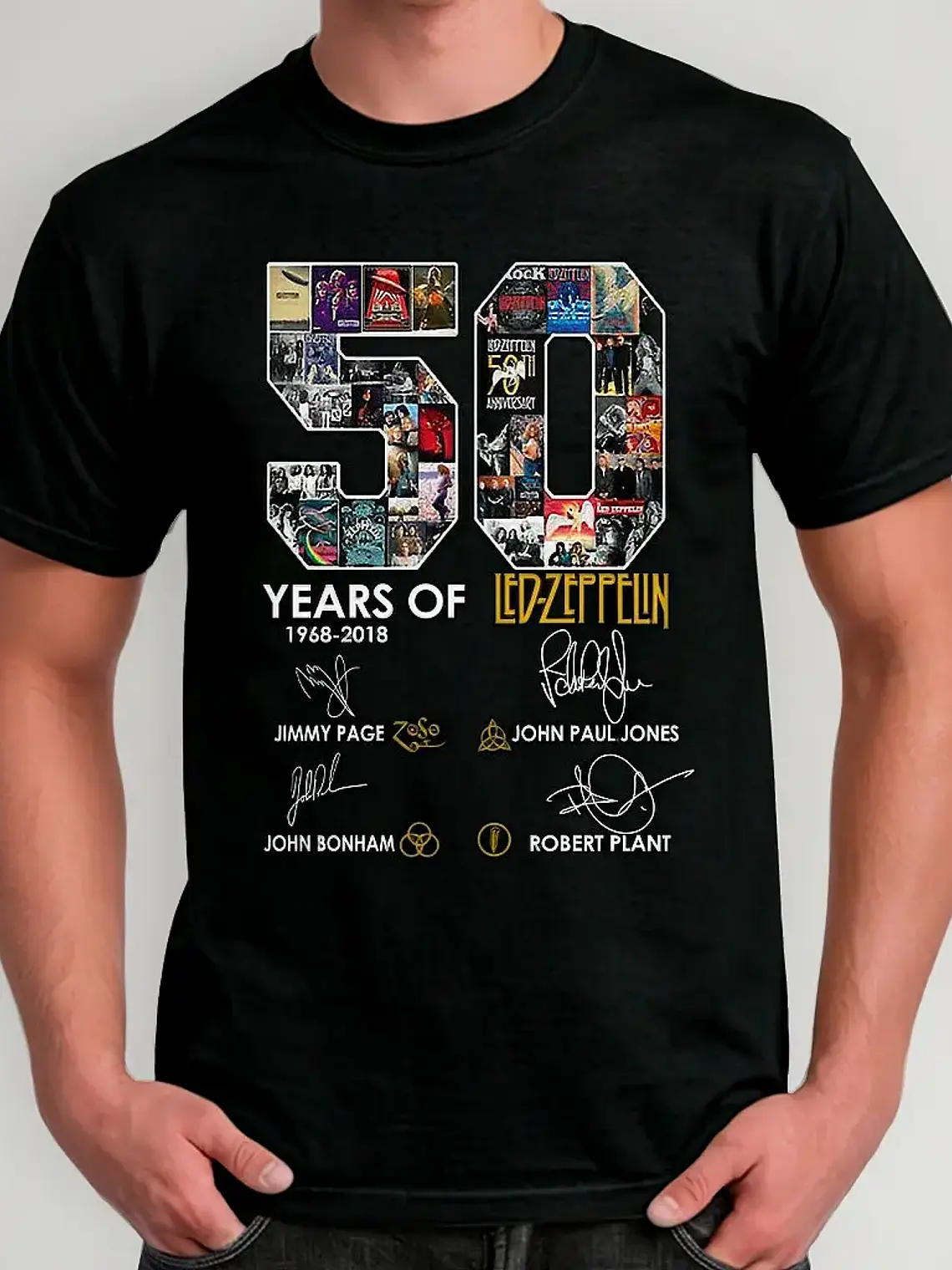 Polera Led Zeppelin - Ver 19 - 50 Years Aniversary 1