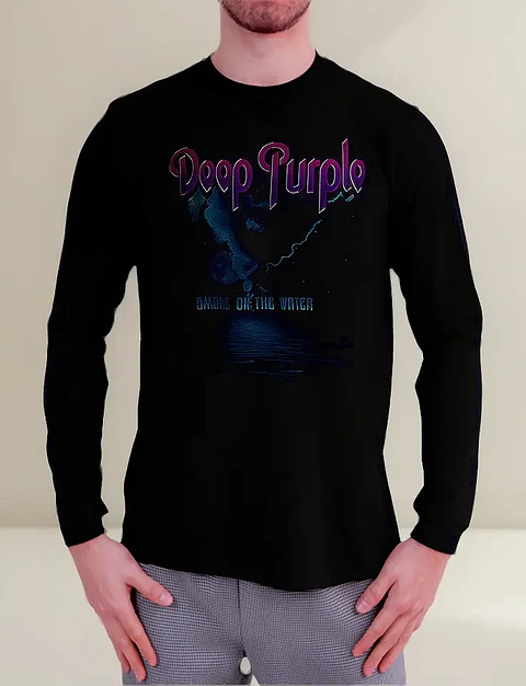 Polera Manga Larga Deep Purple - Ver 18 - Smoke On The Water