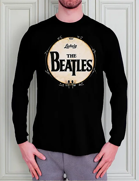 Polera Manga Larga The Beatles - Ver 09 - Ludwig