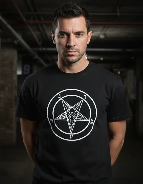 Polera Baphomet - Ver 06 - Vale Gamess