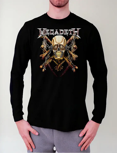 Polera Manga Larga Megadeth - Killing Is My Business... And