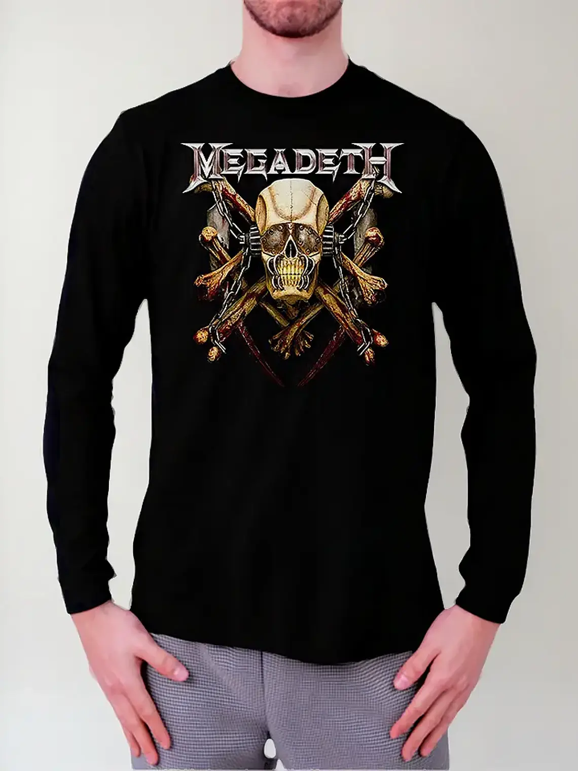 Polera Manga Larga Megadeth - Killing Is My Business... And 1