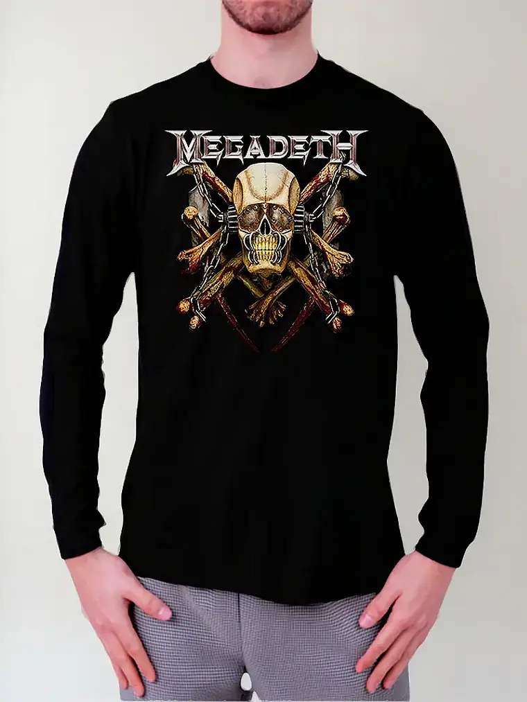 Polera Manga Larga Megadeth - Killing Is My Business... And 1