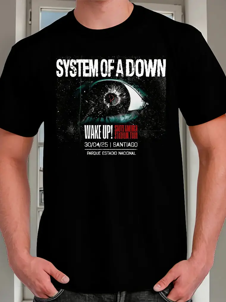 Polera System Of A Down - Ver 01 - Chile 2025 1