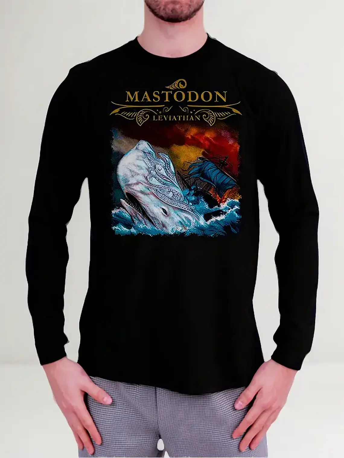 Polera Manga Larga Mastodon - Ver 07 - Leviathan 1