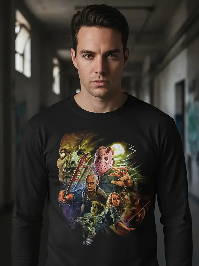 Polera Manga Larga Fryday The 13 - Ver 03 - Jason - Terror 1