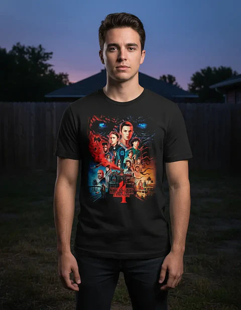Polera Stranger Things - Ver 07 - Vale Gamess