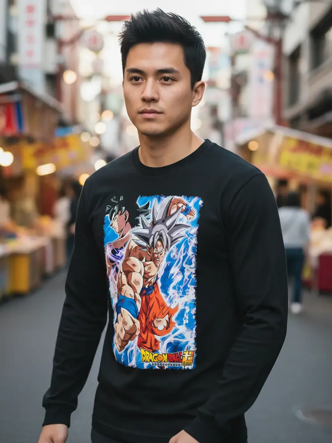 Polera Manga Larga Dragon Ball Super - Goku Ultra - Ver 02 1