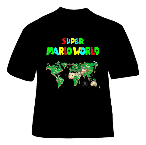 Polera Super Mario - Ver 01 - Vale Gamess