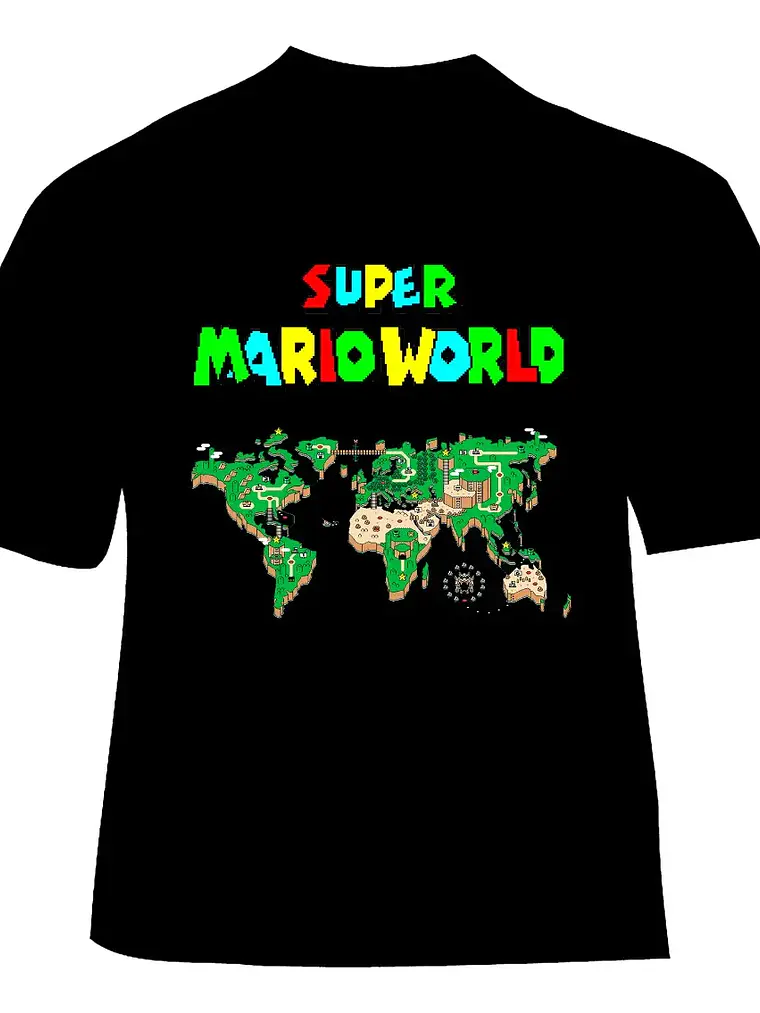 Polera Super Mario - Ver 01 - Vale Gamess 1